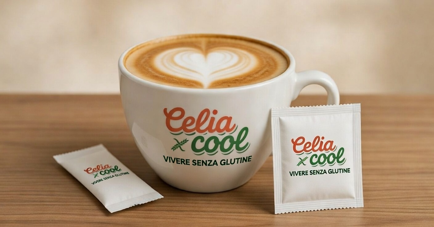 Tazza e bustine di zucchero Celia Cool